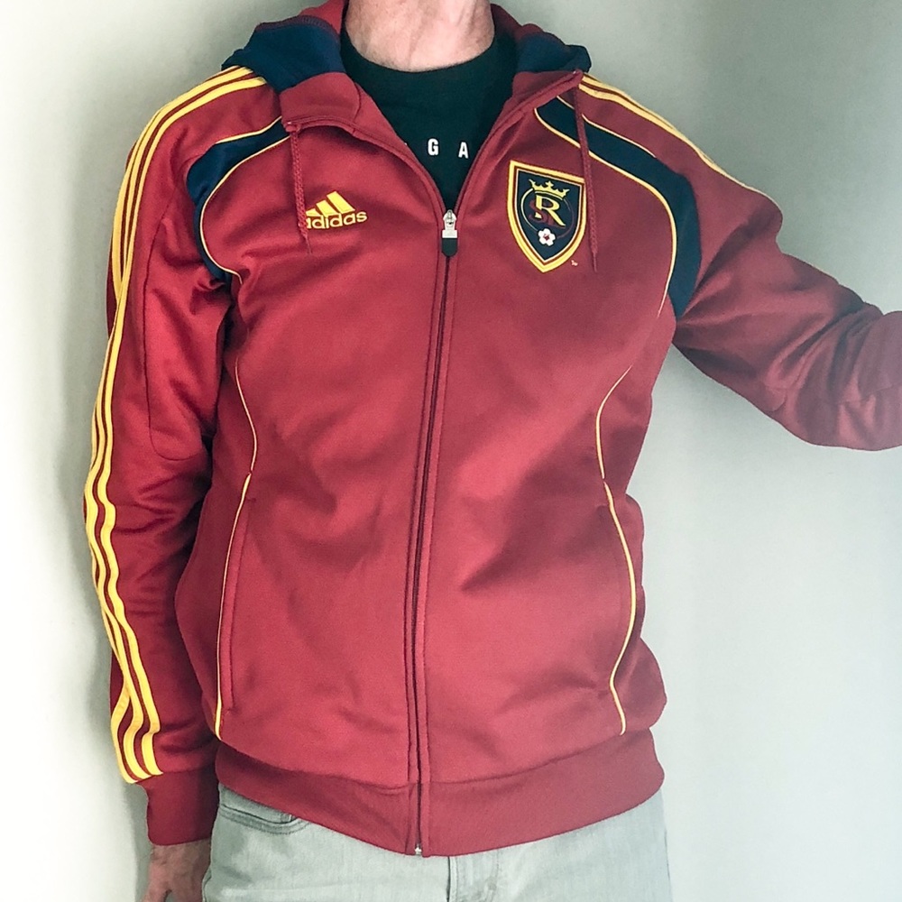 Adidas Real Salt Lake Hooded Jacket. Med.